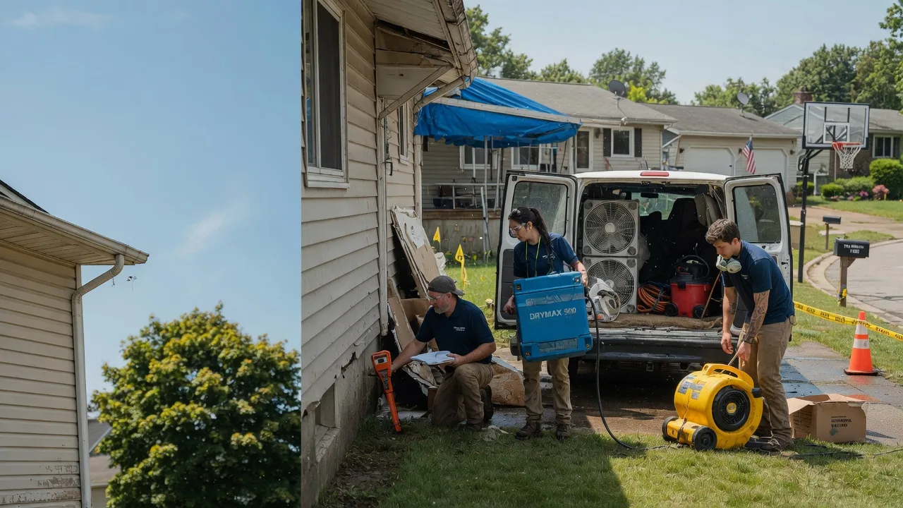 Ceiling Leak Cleanup in Colmar, PA near me